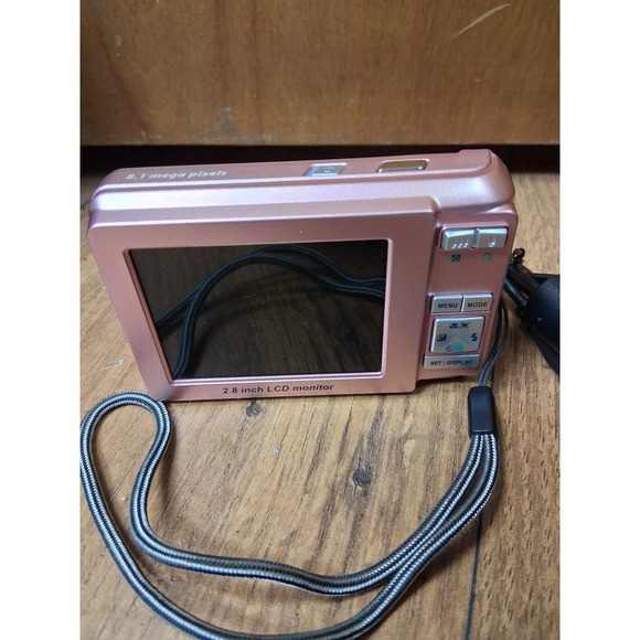 Sanyo VPC-S360P‎ Digital Camera 8.1 Megapixels 3x Optical Zoom Rose Gold LCD - Picture 3 of 5